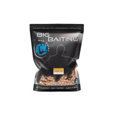 BIG BAITING BOILIES - CARAMEL NUT Any Water