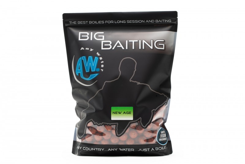 BIG BAITING BOILIES - NEW AGE (G.L.M. - KRILL - ROBIN RED - CURRY) Any Water