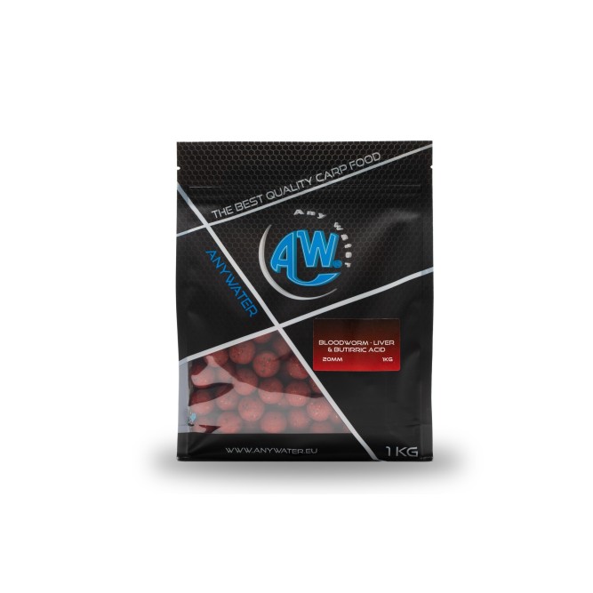 TOP BOILIES - B.L.B. (BLOODWORM - LIVER - BUTTIRIC ACID) Any Water
