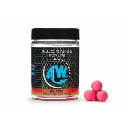 FLUO POP UP BOILIES - ELITE (CRAYFISH BUTTER) Any Water