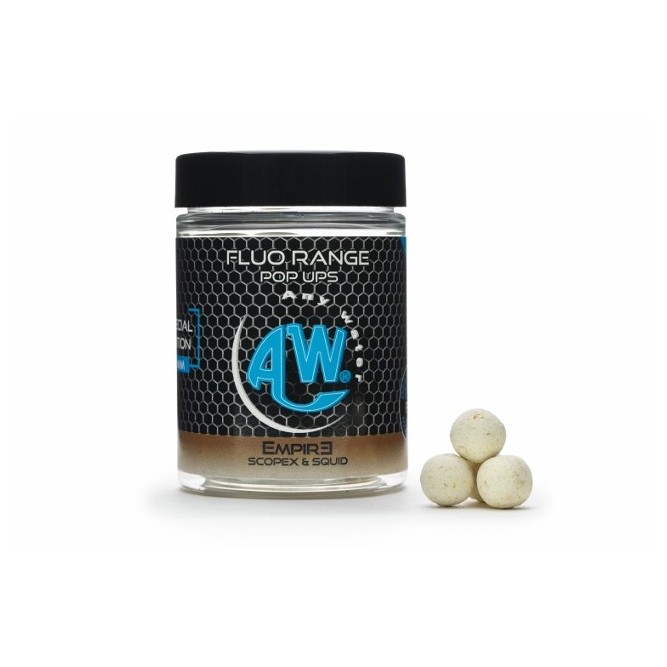 FLUO POP UP BOILIES - EMPIRE (SCOPEX SQUID) Any Water