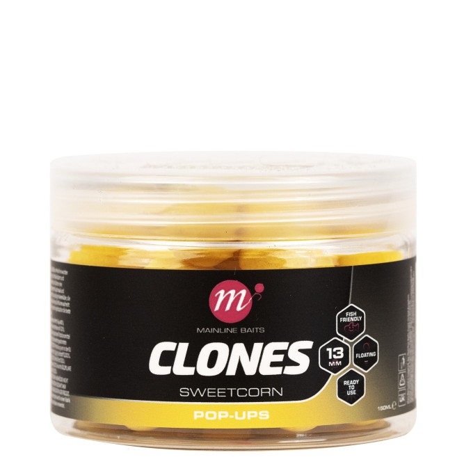 CLONES POP UPS - 13MM SWEETCORN Mainline