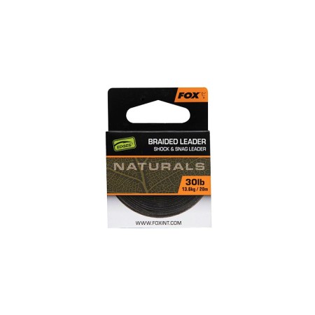 Fox Naturals Braided Leader 20mt