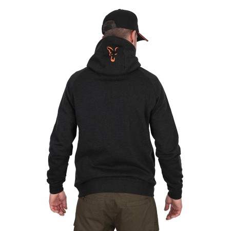 Fox Collection Lightweight Black & Orange Hoody