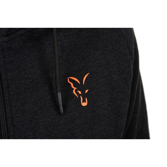 Fox Collection Lightweight Black & Orange Hoody