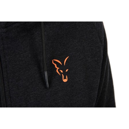 Fox Collection Lightweight Black & Orange Hoody
