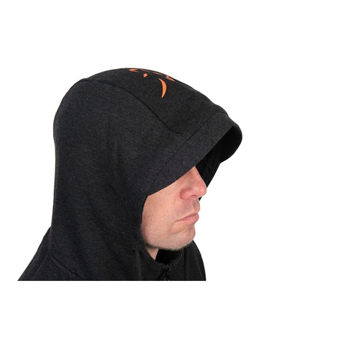 Fox Collection Lightweight Black & Orange Hoody
