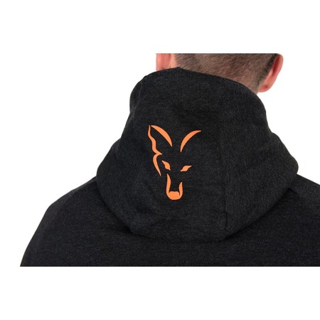 Fox Collection Lightweight Black & Orange Hoody