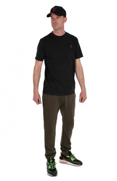 Fox Collection Lightweight Black & Orange T-Shirt