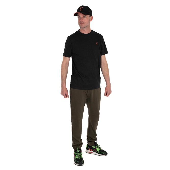 Fox Collection Lightweight Black & Orange T-Shirt