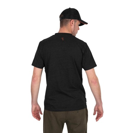Fox Collection Lightweight Black & Orange T-Shirt
