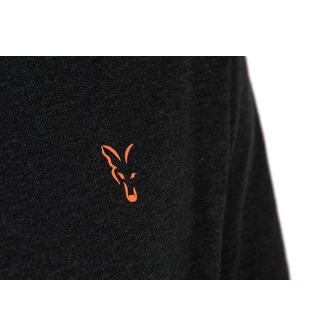 Fox Collection Lightweight Black & Orange T-Shirt
