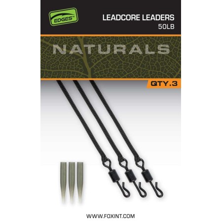 Fox Edges Naturals Leadcore Leaders