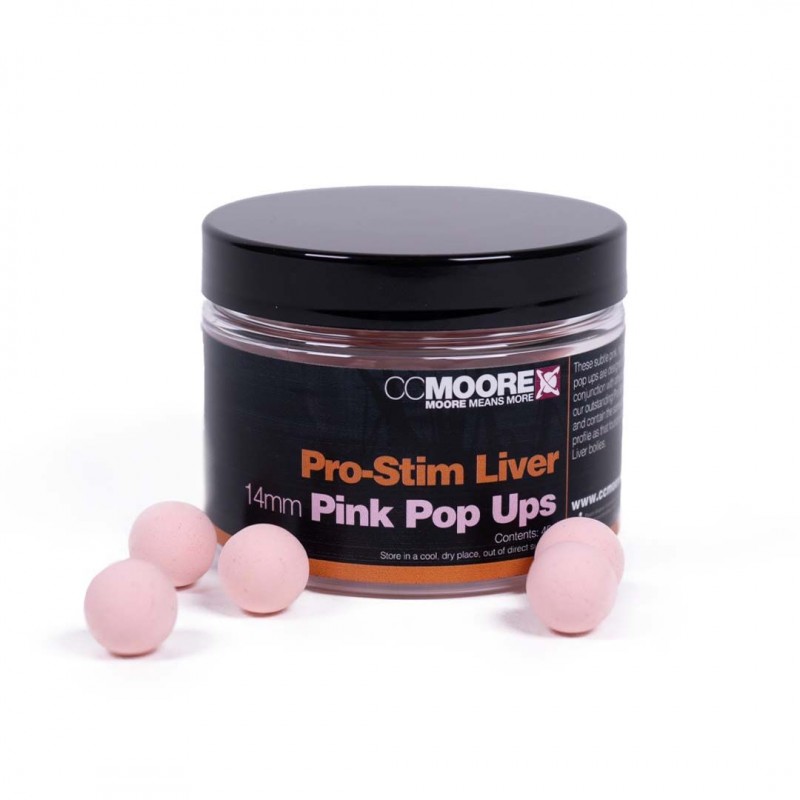 CCMoore Pro-Stim Liver Pink Pop Ups 14mm