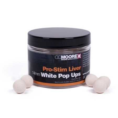 CCMoore Pro-Stim Liver White Pop Ups 14mm