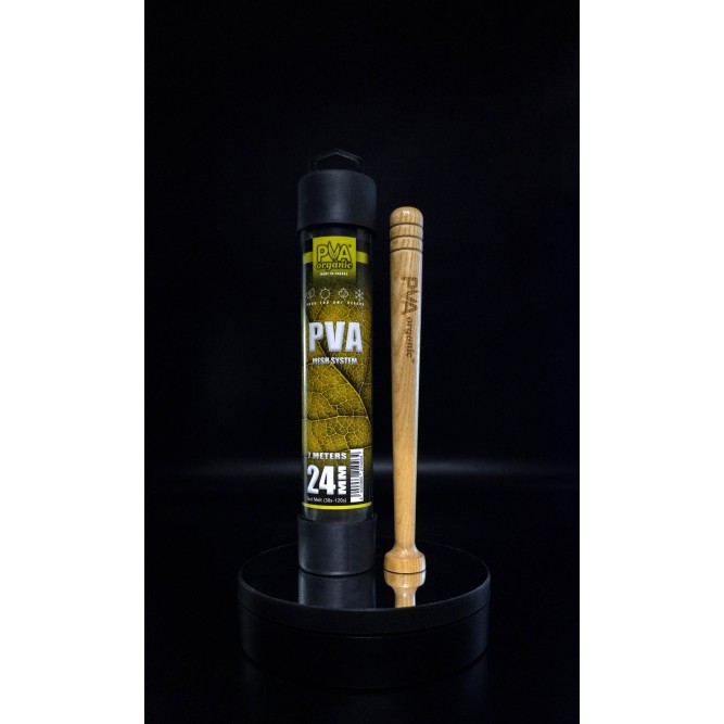 Pva Organic Rete con Tubo Pva Mesh + Wooden Plunger 24mm