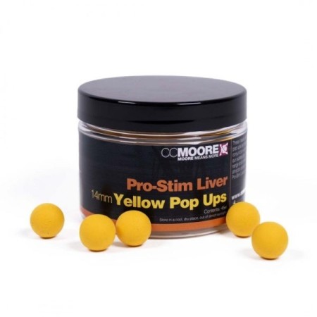 CCMoore Pro-Stim Liver Yellow Pop Ups 14mm