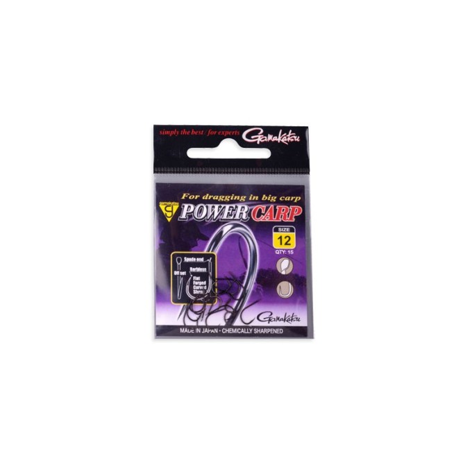 Gamakatsu Power Carp Flatted Eye Barbless