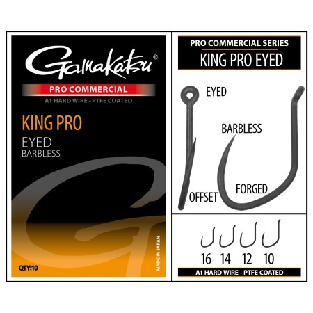 Gamakatsu Pro-C King Pro Eyed A1 PTFE BL