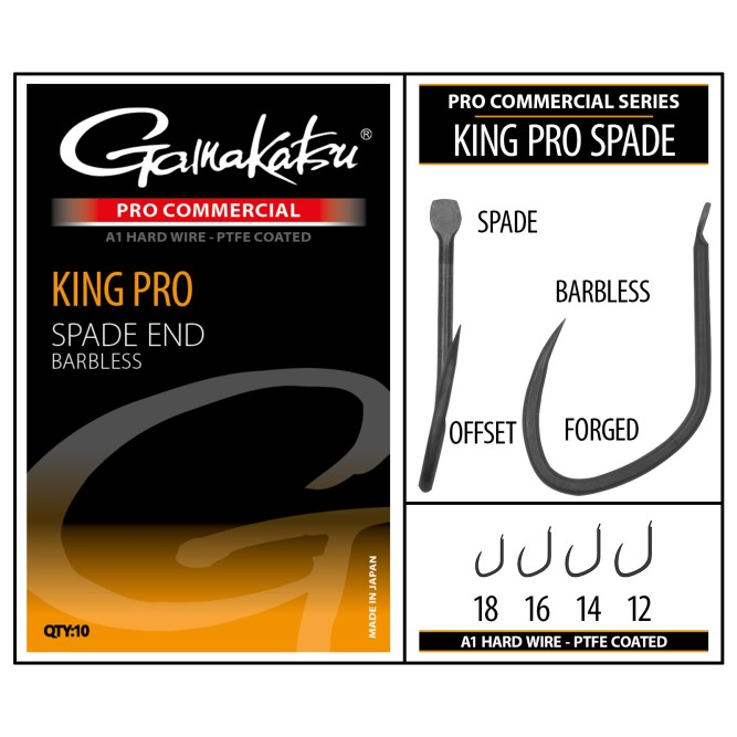 Gamakatsu Pro-C King Pro Spade A1 PTFE BL