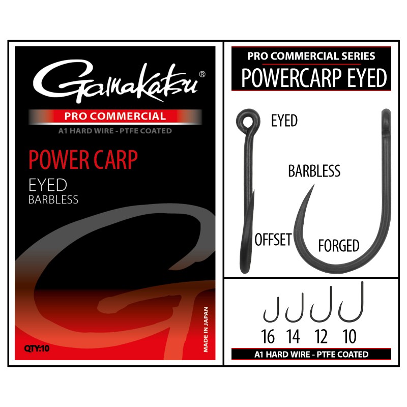 Gamakatsu Pro-C Powercarp Eyed A1 PTFE BL