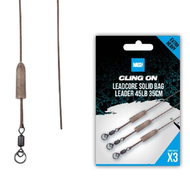 Nash Tackle Cling On Leadcore Solid Bag Leader