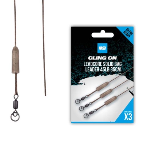 Nash Tackle Cling On Leadcore Solid Bag Leader