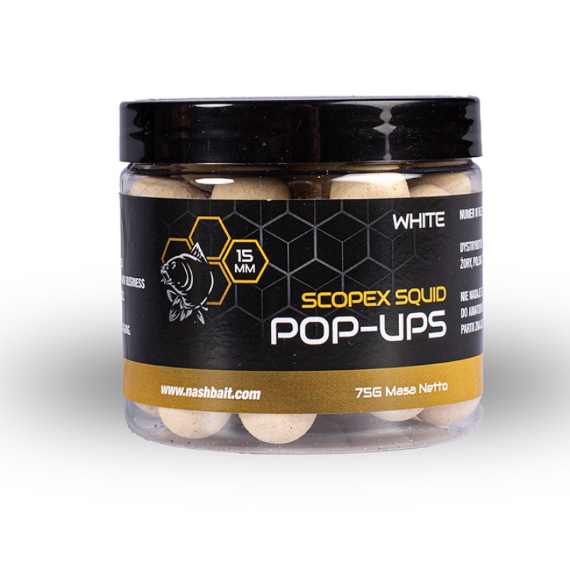 Nash Tackle Scopex Squid Pop Ups White