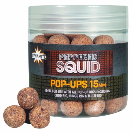 Dynamite Baits Peppered Squid Pop Ups 15mm