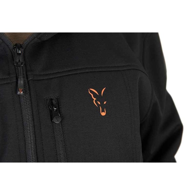 Fox Collection Soft Shell Jacket Black & Orange