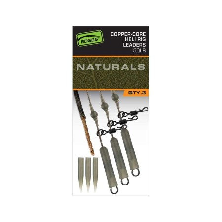 Fox Edges Naturals Copper Core Heli Leaders