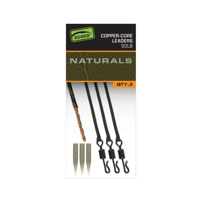 Fox Edges Naturals Copper Core Leaders