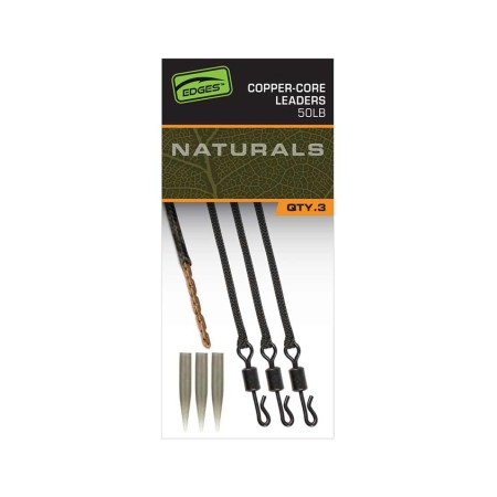 Fox Edges Naturals Copper Core Leaders