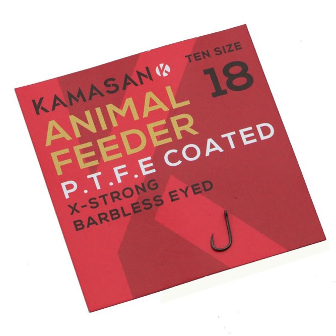 Kamasan Animal Feeder PTFE Coated Barbless (with eyelet)