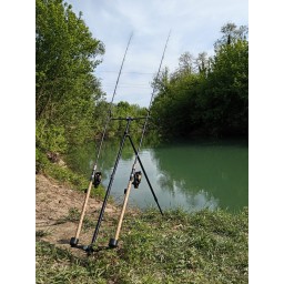 Meccanica Vadese Mico Tripode 2 Canne Nero