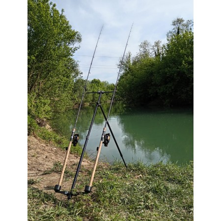 Meccanica Vadese Mico Tripode 2 Canne Nero