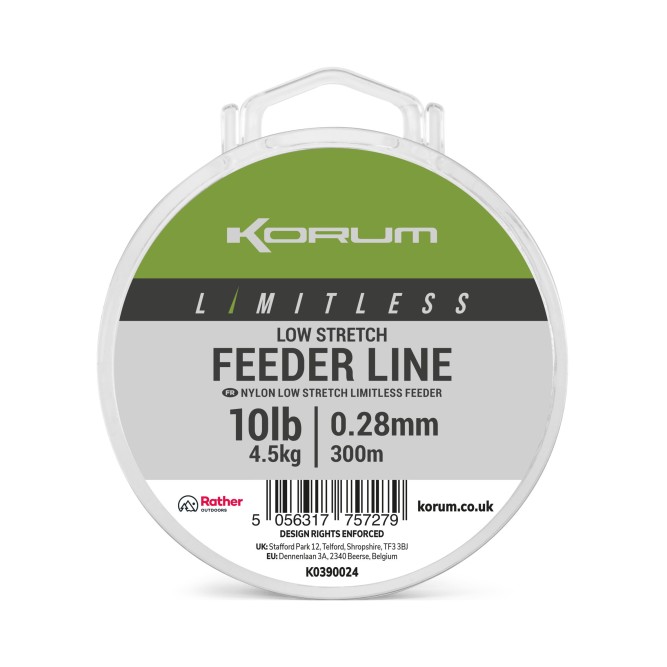 Korum Limitless Low Stretch Feeder Line