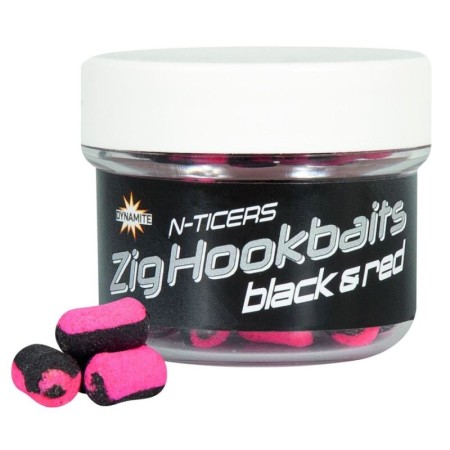 Dynamite Baits N-Ticers Zig Hookbaits Black & Red