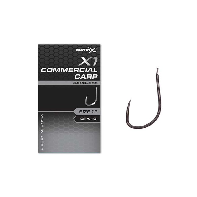 Matrix X1 Commercial Carp Hook Barbless