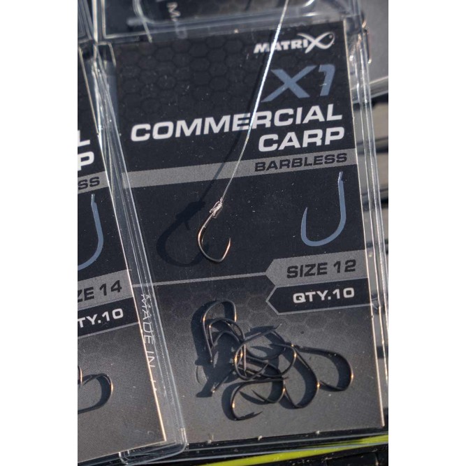 Matrix X1 Commercial Carp Hook Barbless