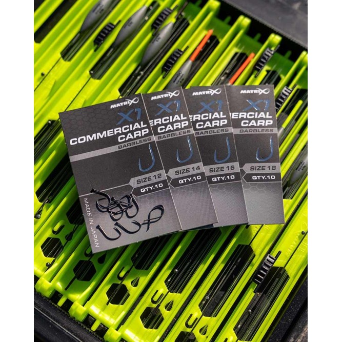 Matrix X1 Commercial Carp Hook Barbless