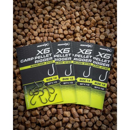Matrix X6 Carp Pellet Rigger Barbless