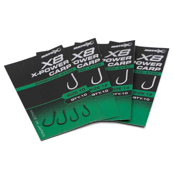Matrix X8 X-Power Carp Hook Barbless