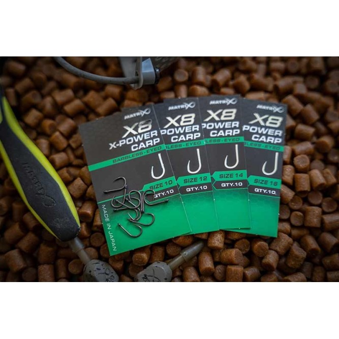 Matrix X8 X-Power Carp Hook Barbless