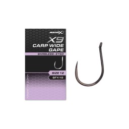 Matrix X9 Carp Wide Gape Barbless