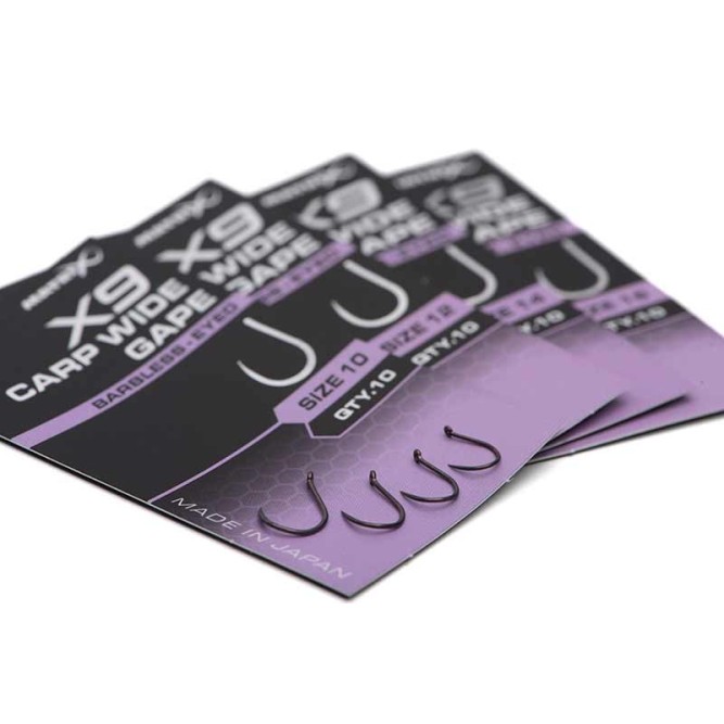 Matrix X9 Carp Wide Gape Barbless