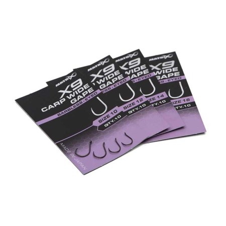 Matrix X9 Carp Wide Gape Barbless