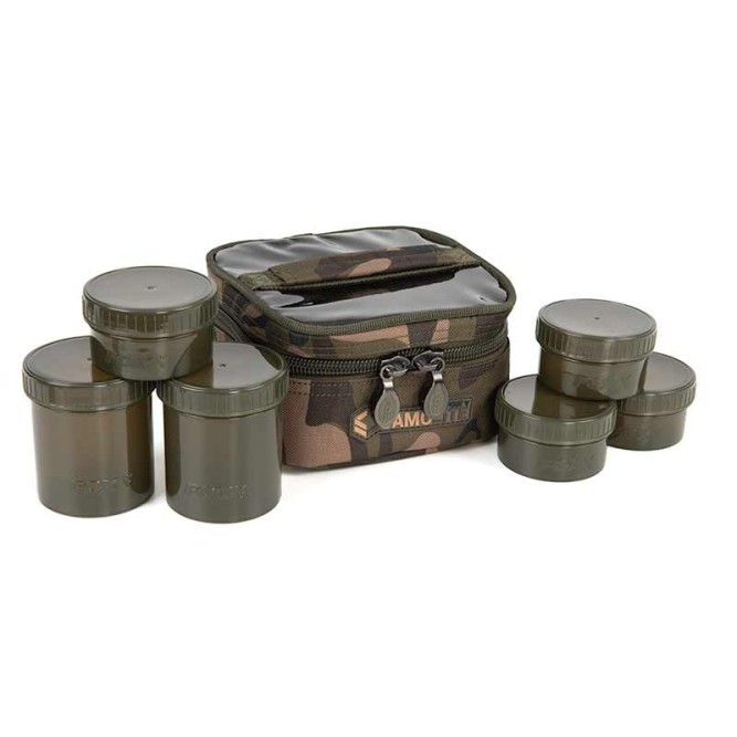 Fox Camolite 6 pot Hookbait Case