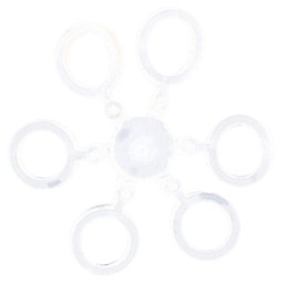 Mikado Pellet Bands Method Feeder On Ring Transparent