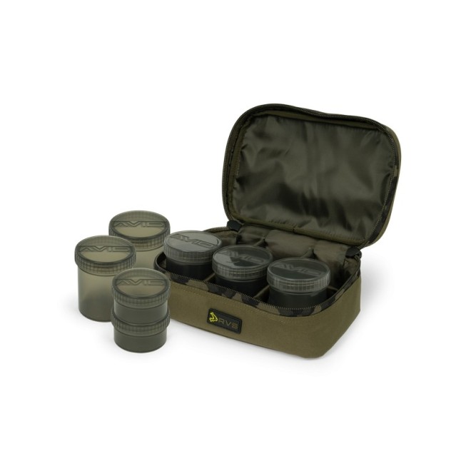 Avid Carp RVS 8 pot Hookbait Case
